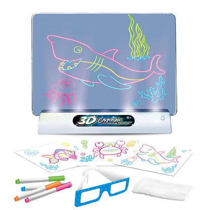 3D LED Kids Drawing Pad