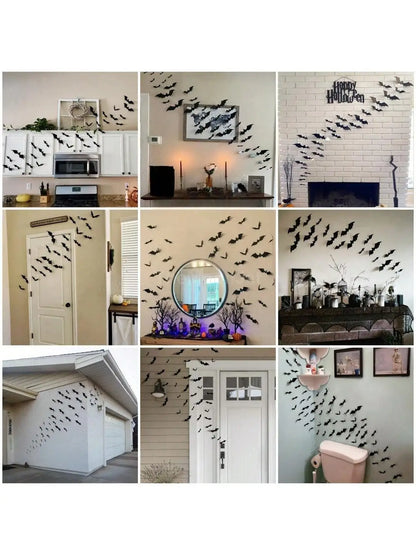 BatSwarm 3D Halloween Wall Decor