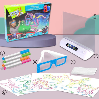 3D LED Kids Drawing Pad