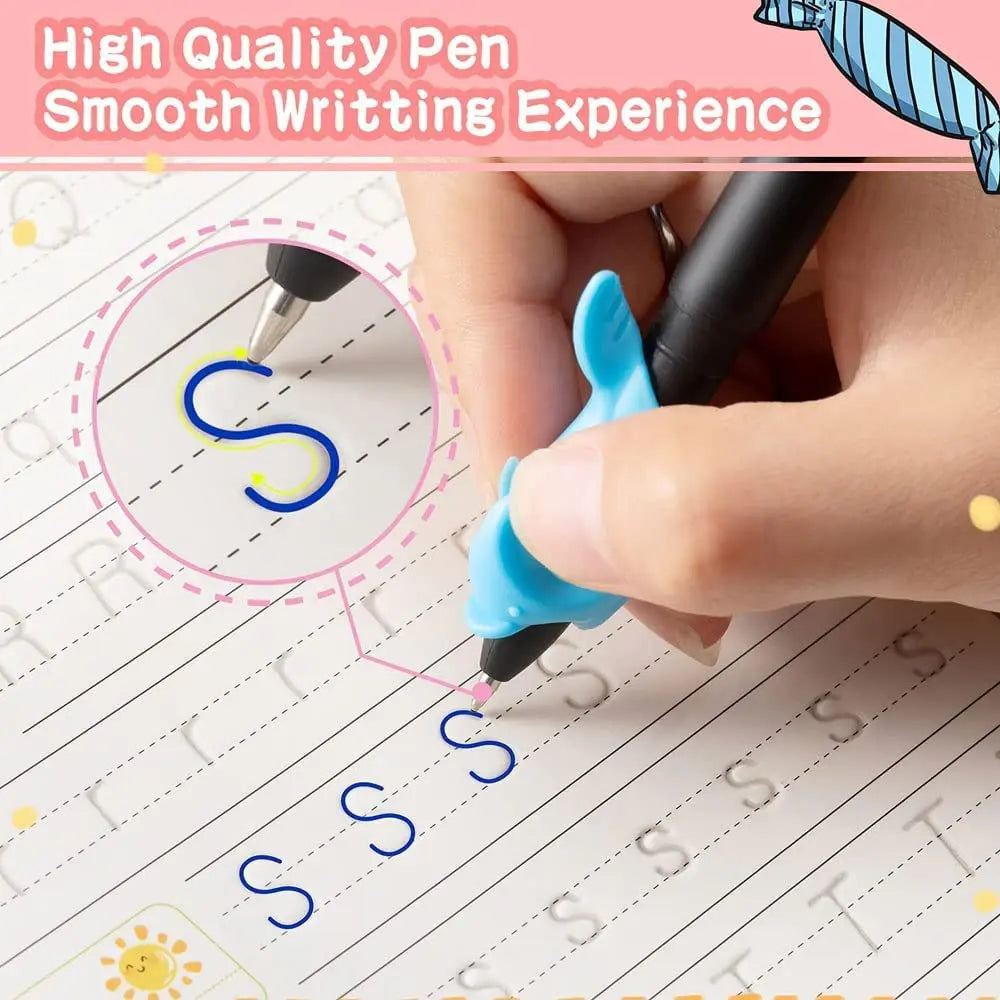 Reusable 3D Calligraphy Workbook – Learn Letters & Numbers