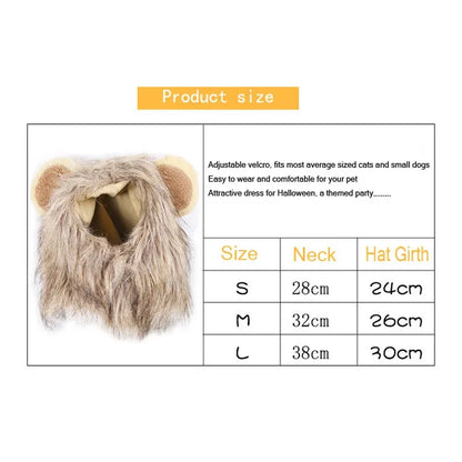 Lion Cap for Pets