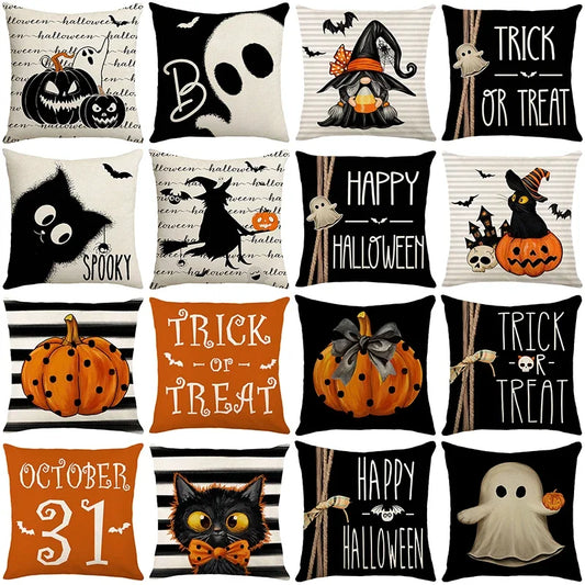 SpookCushion Halloween Pillow Cover